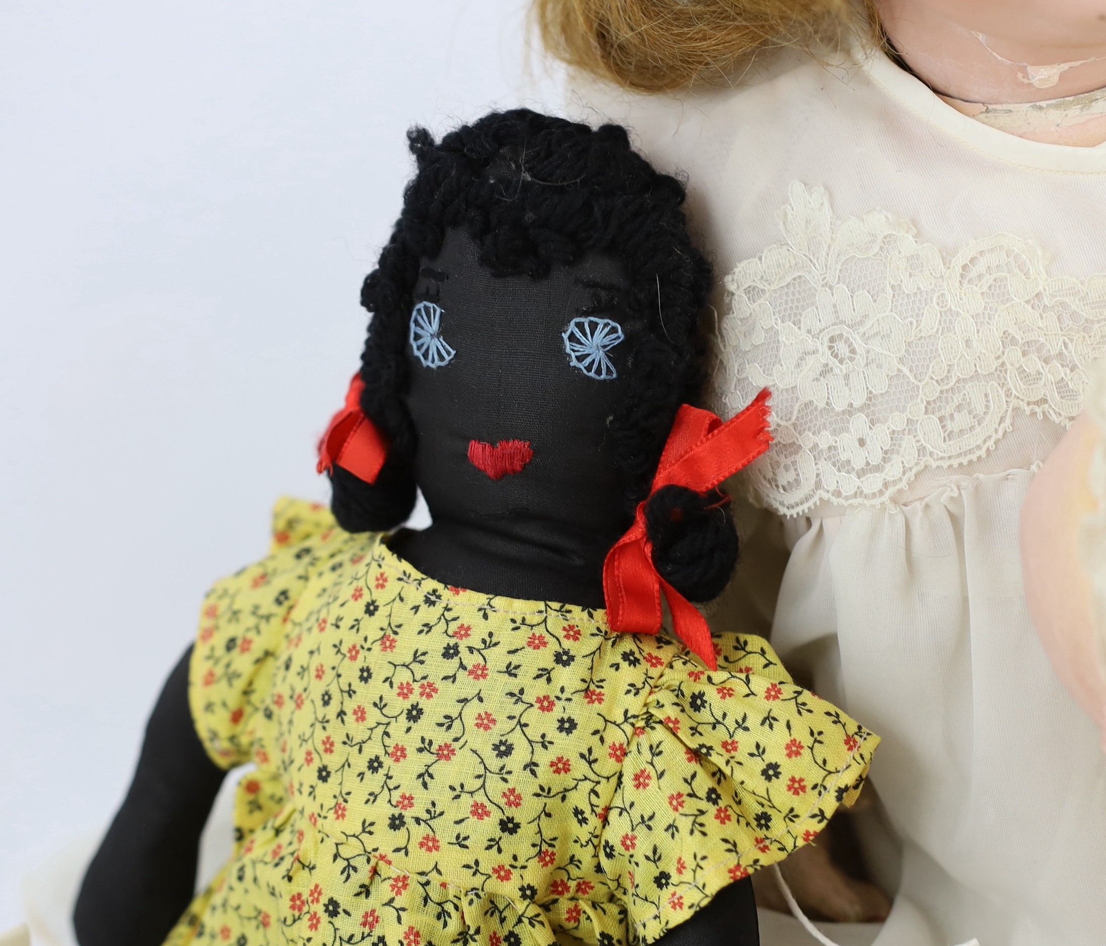An Armand Marseille bisque doll, German, circa 1925.